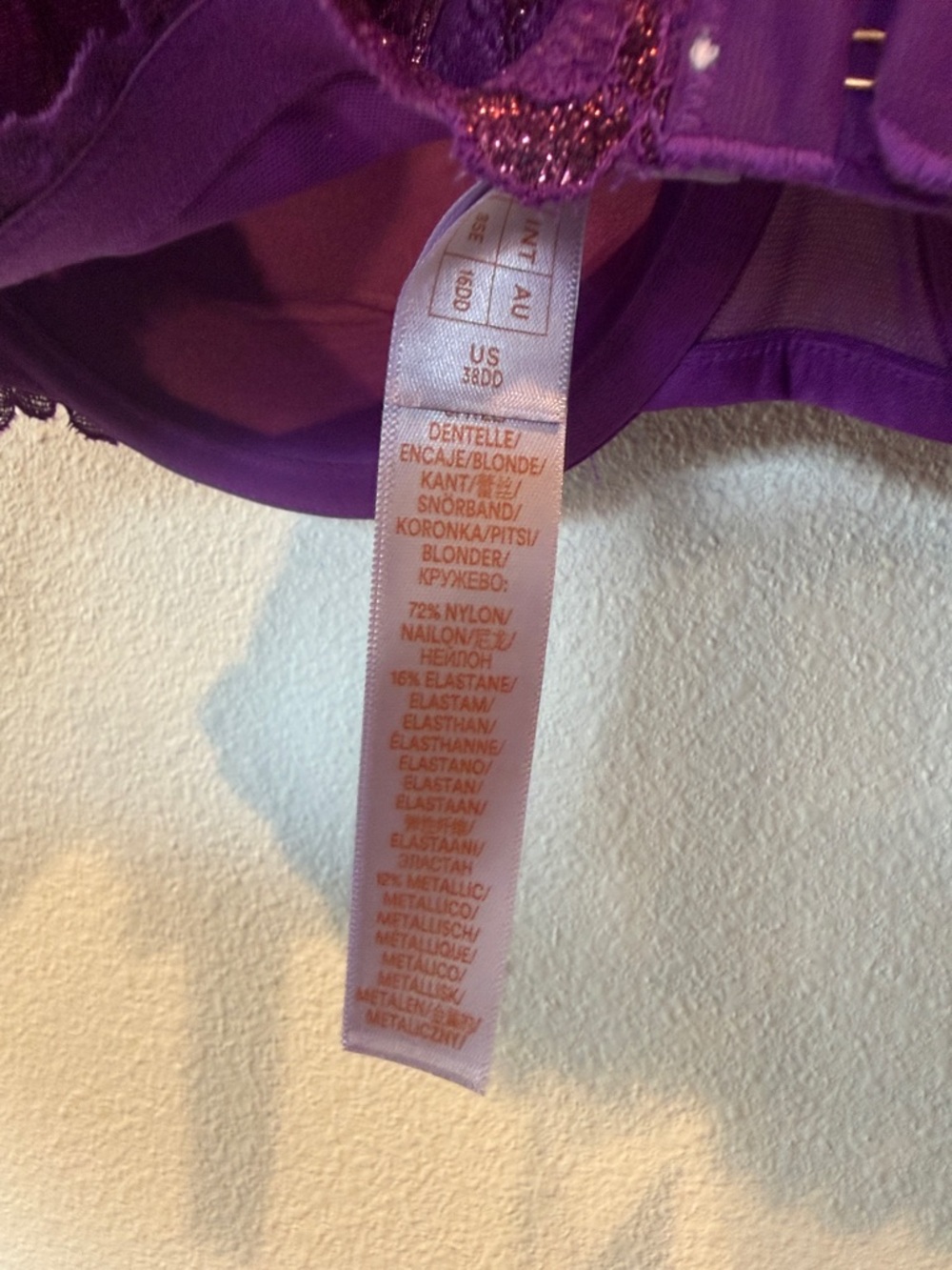 Savage X Fenty Purple Lace Underwire Bra - Picture 7 of 8